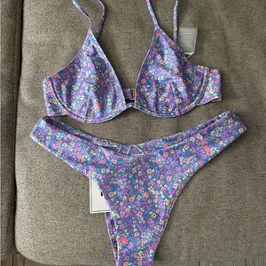 Kulani Kinis Purple and Pink Bikini Set